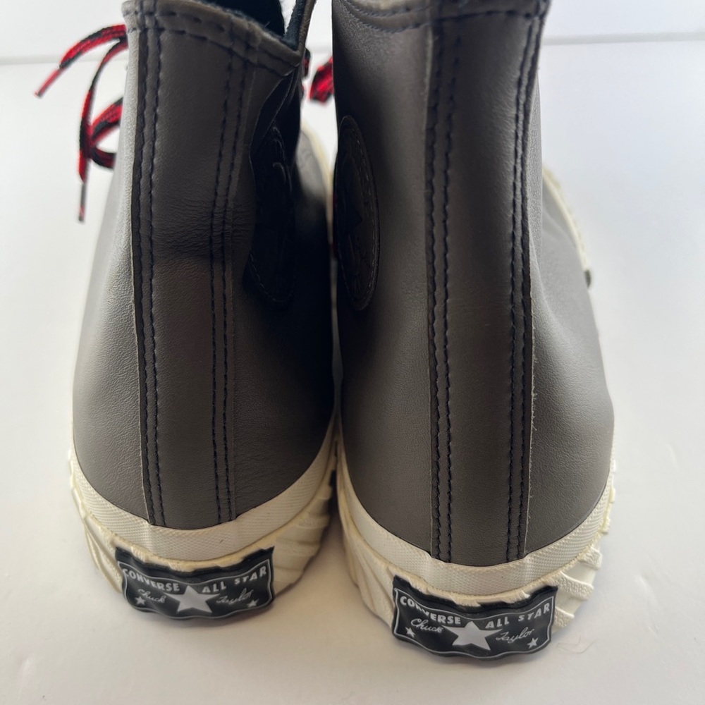 Converse Chuck 70 Bosey Hi Sneaker 168161C Grey Red Leather Mountain Cus… - Picture 7 of 11